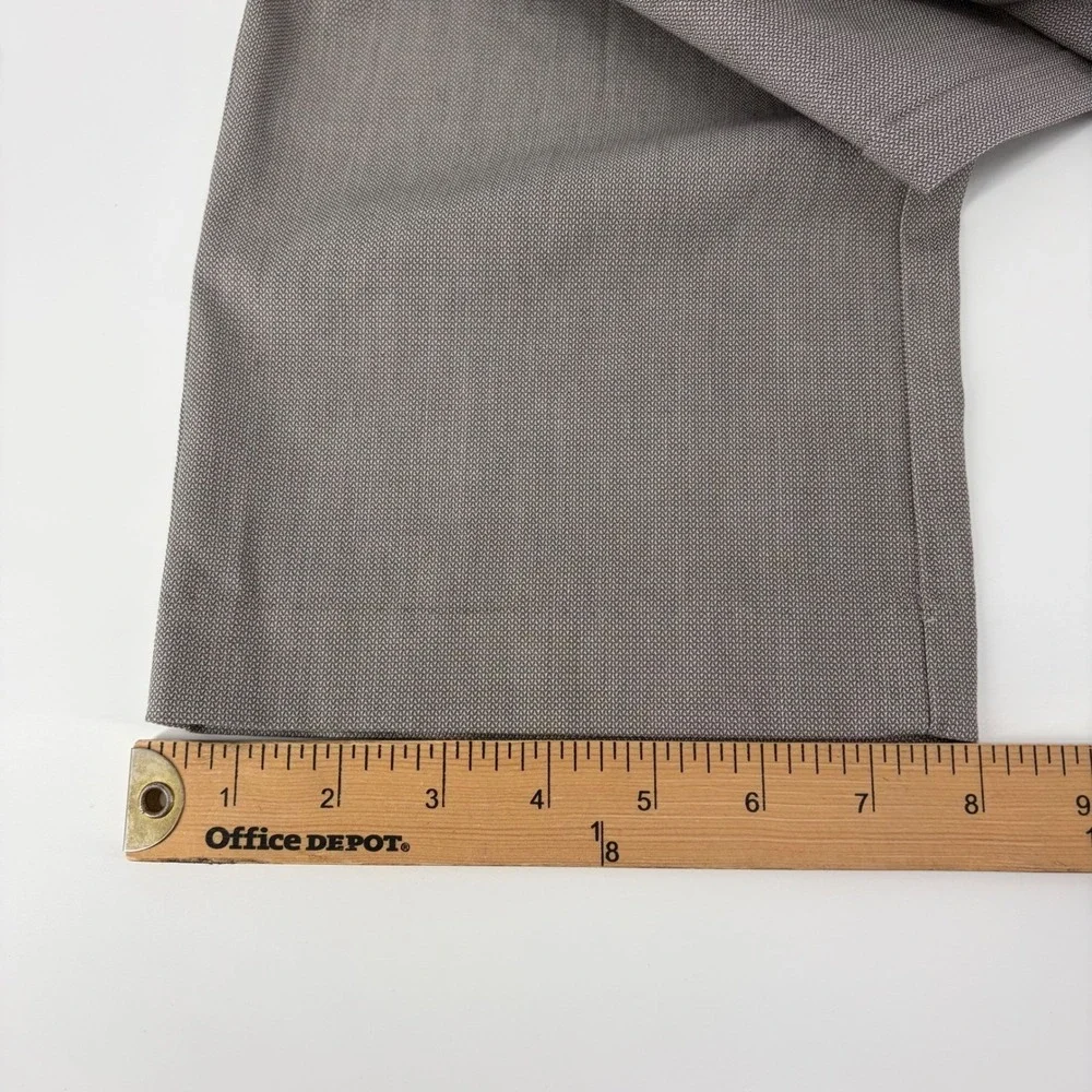 Banana Republic Mens Gray NonIron Tailored Slim Fit Dress Pants 32x34 Fits 32x33